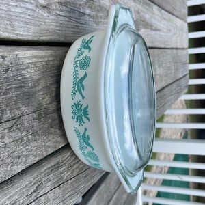 Bluebird promotional Pyrex casserole dish 1959